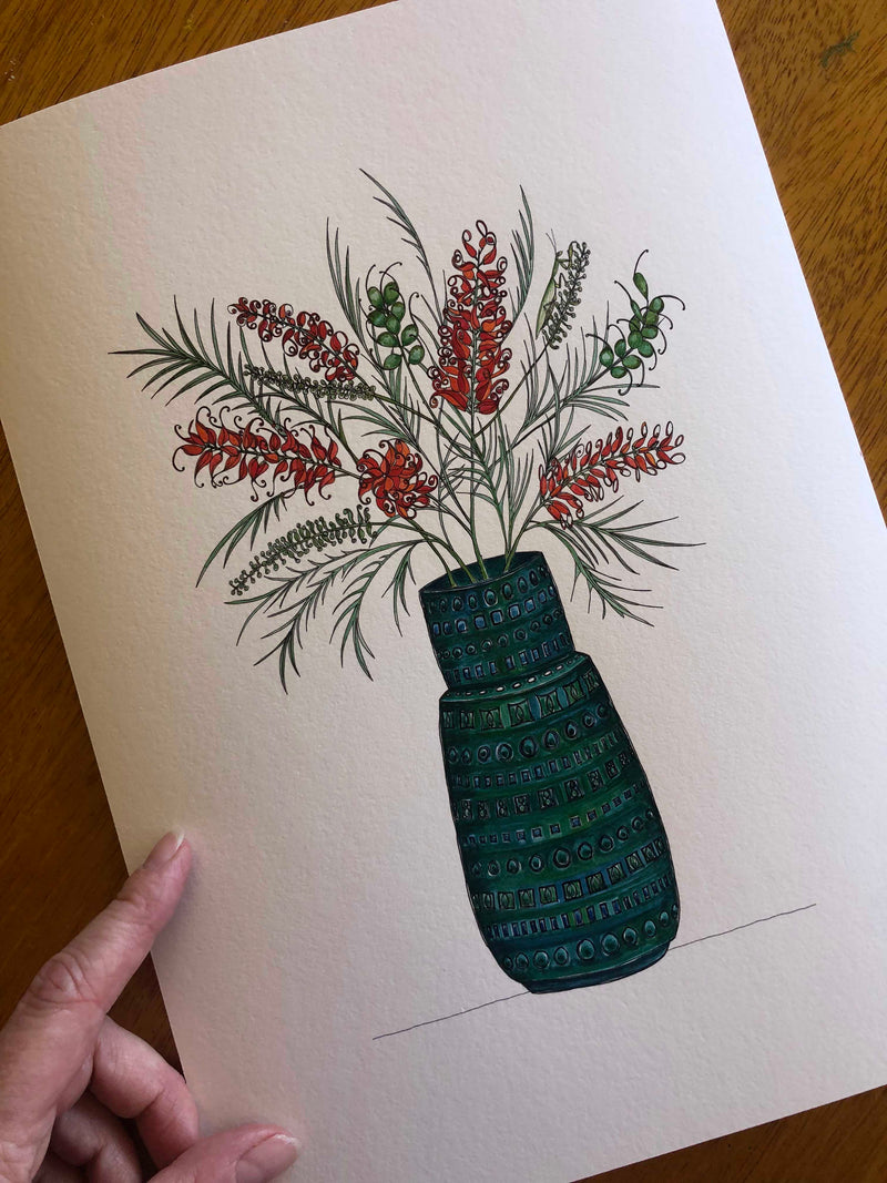 Grevillea Vase Print